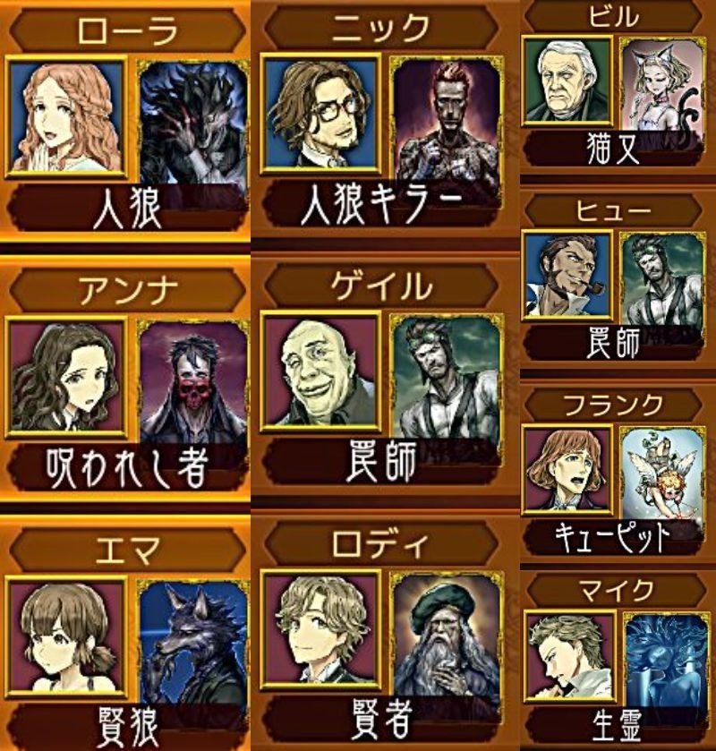 人狼危機一発 恋な罠師 ポヨリン Note