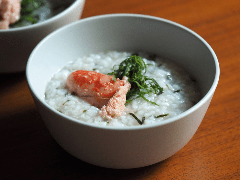 海苔明太子粥のレシピ 免疫力アップ 冷え解消 疲労回復に おかゆ研究中 鈴木かゆ Note