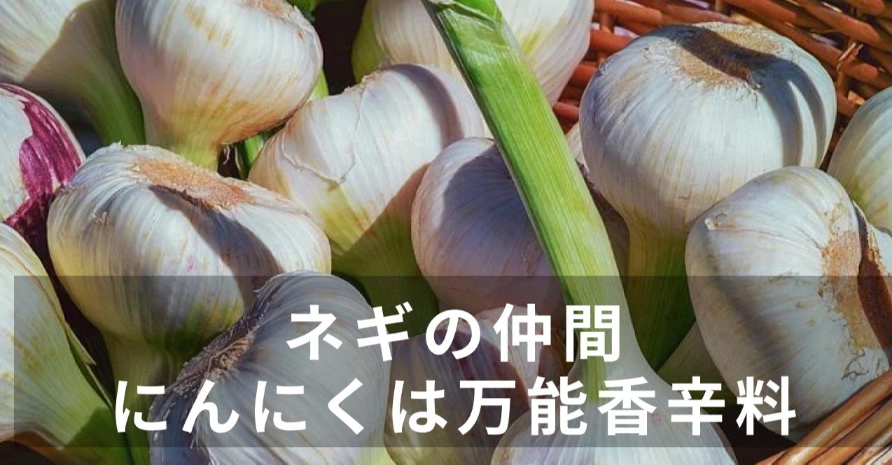 にんにくはネギの仲間 万能香辛料で食欲増進の秋 管理栄養士 小松美佐子 Note にんにくはネギの仲間 万能香辛料で食欲増進の秋 管理栄養士 小松美佐子 Note