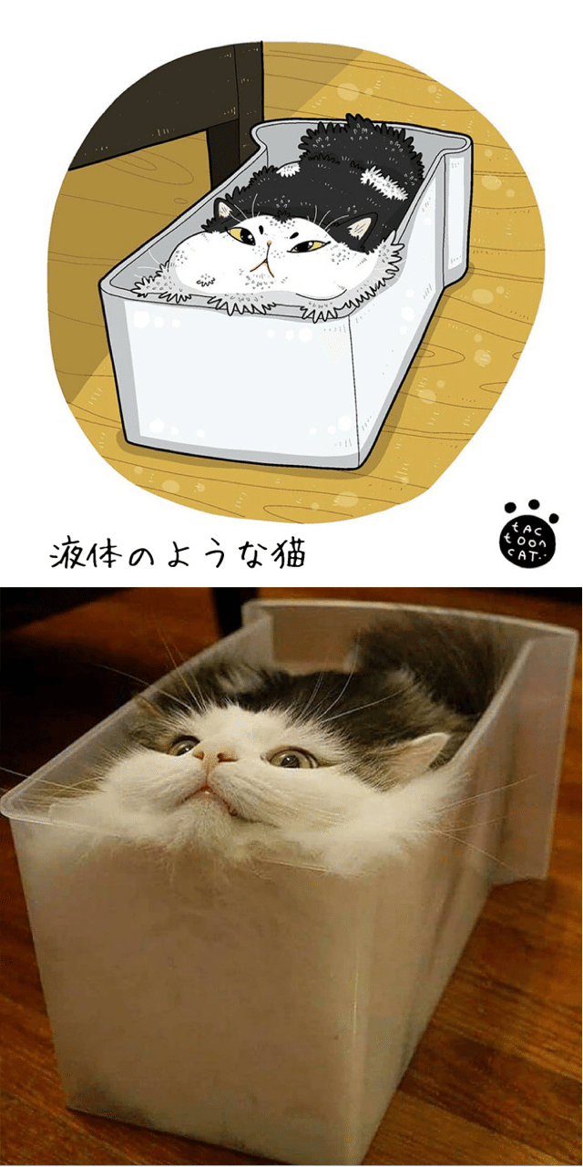インターネット猫 2 デジタル水彩 アクリルイラスト ノリノリ Note
