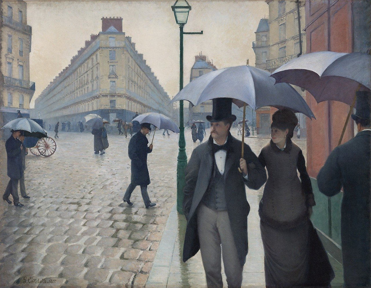 ギュスターヴ・カイユボット 《パリの通り、雨の日》 〜 アートの聖地 