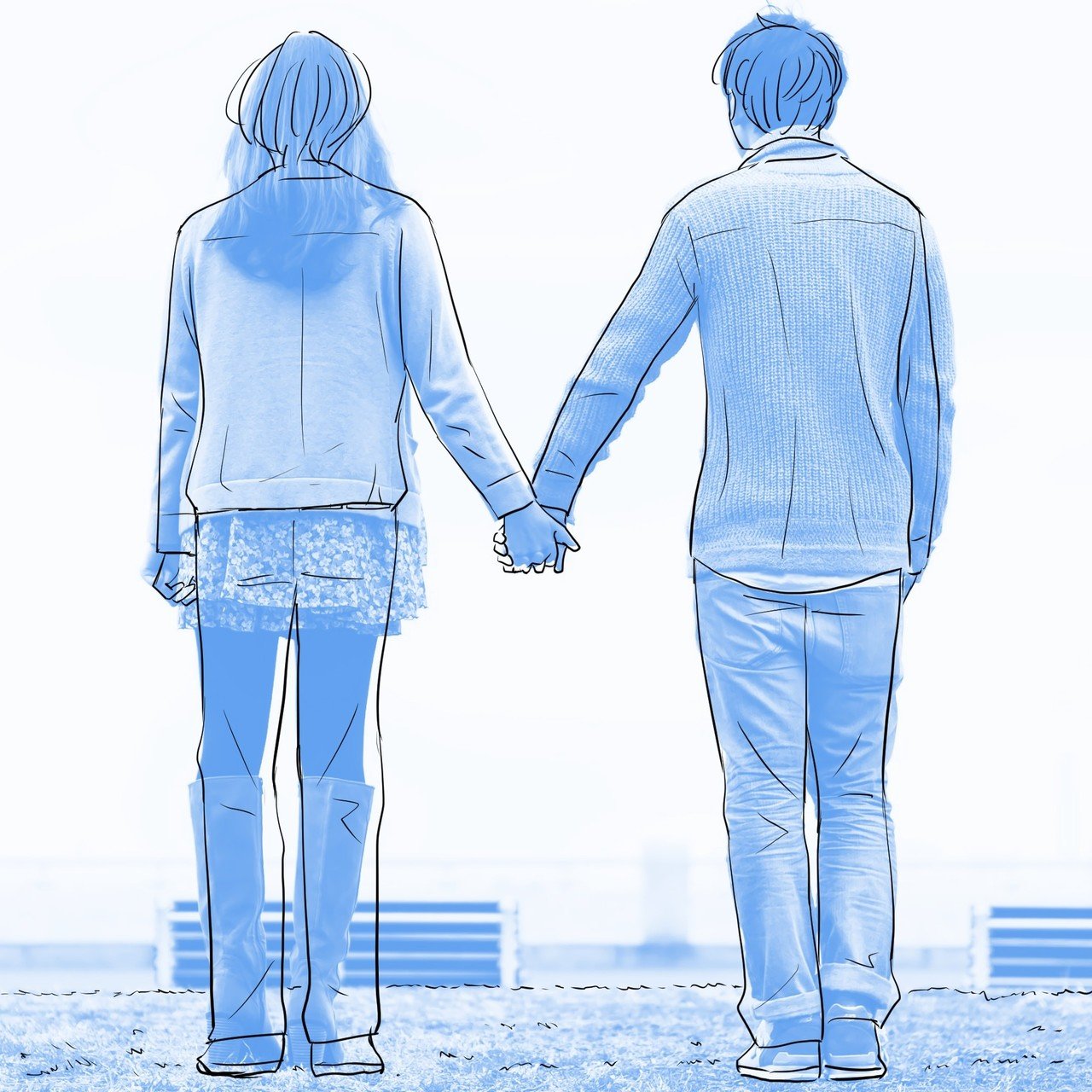 おえかき教室 ６ つないだ手の描き方 猫野サラ 漫画家 Note