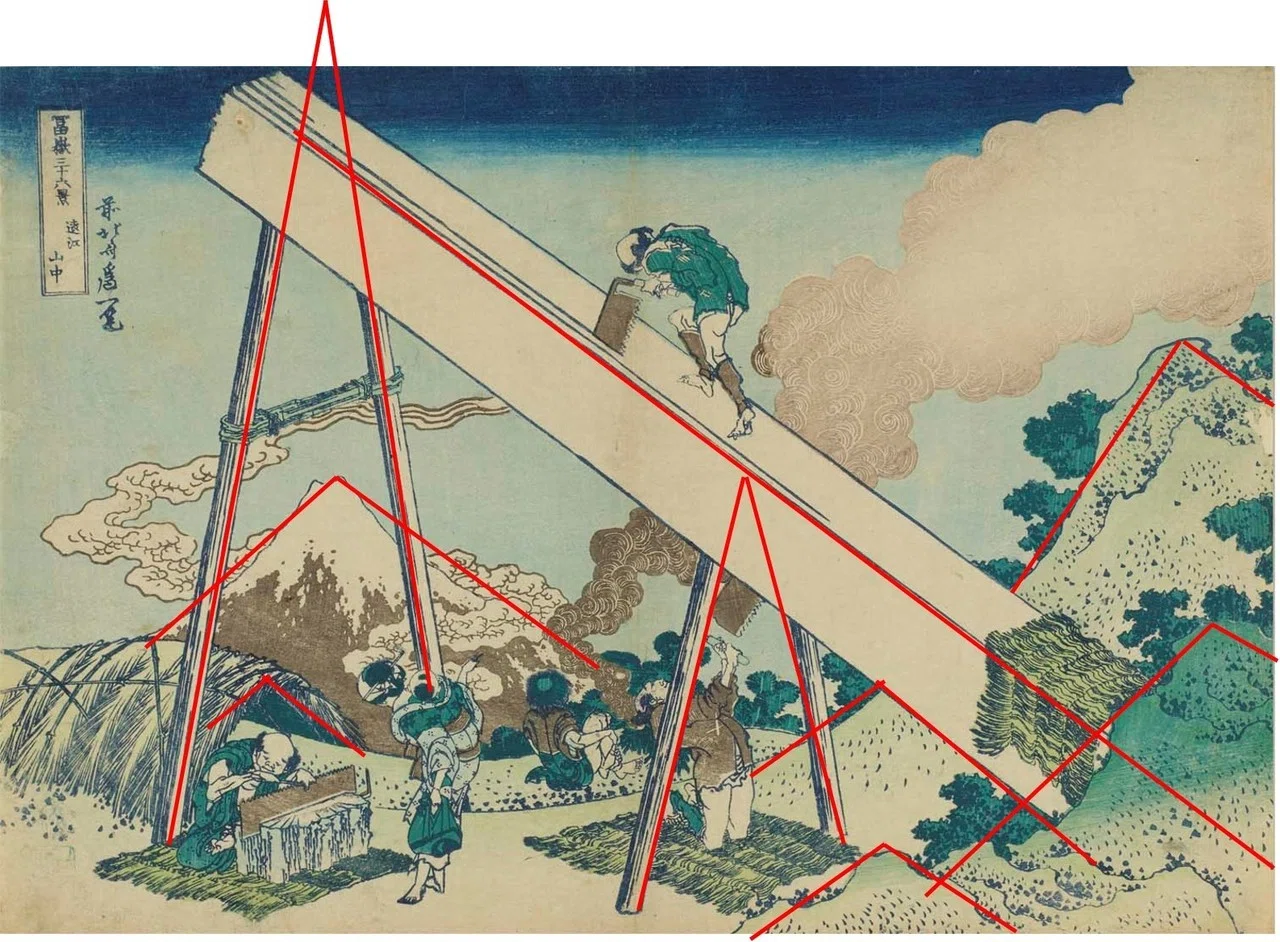 加速する北斎の遊び心ー葛飾北斎「冨嶽三十六景 遠江山中」｜太田記念