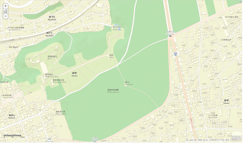 鹿島ーArcGIS、道路地図