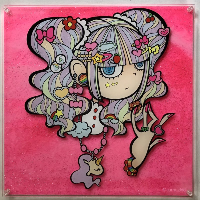 レインボー デコラガール オンライン キャプション Curry Ddd Note