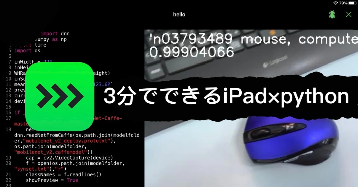 [Python]iPad에서 실시간 물체 인식｜Tetsu K