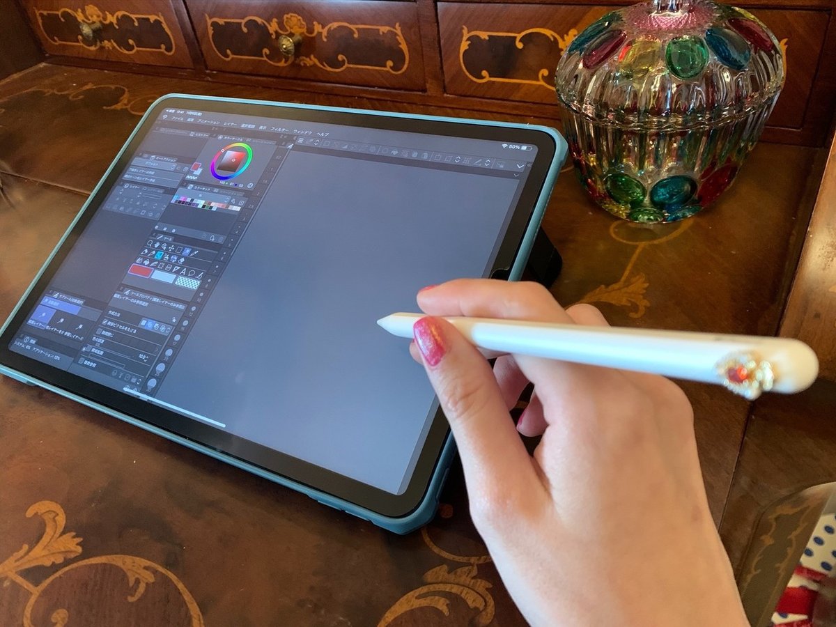 ipad pro+ペンシル+ケースなど 絵描き向け ペン収納可】イラスト＆物書きにおすすめiPadケースと運用方法