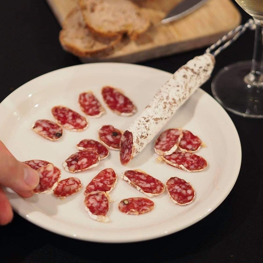 白カビ熟成サラミソーセージ Fuet フエ ポルチーニくん Note