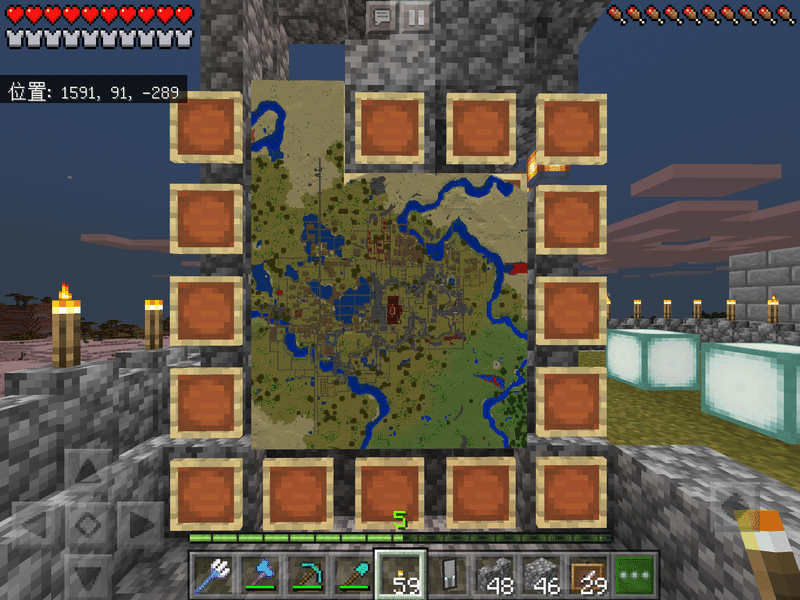 マイクラ紀行4 パンプキンランドの地図と城と墓地 Towubukata 冲方丁 うぶかた とう Note