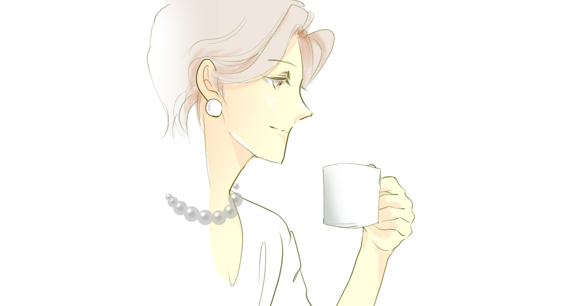 紅茶コーヒーを飲むカラー逆