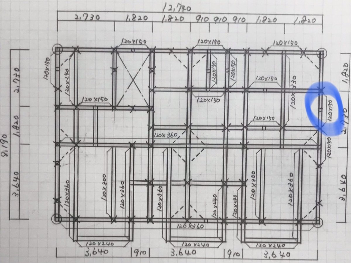 独学二級建築士【20製図編】木造の2階床伏図兼1階小屋伏図を理解しよう