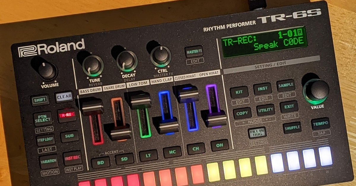 Roland TR-6S ケース付き ドラムマシン 慌ただしい