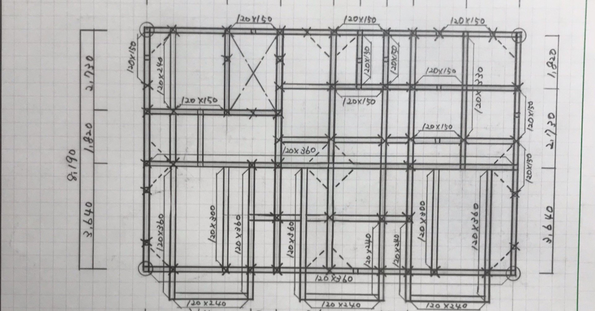 独学二級建築士【20製図編】木造の2階床伏図兼1階小屋伏図を理解しよう