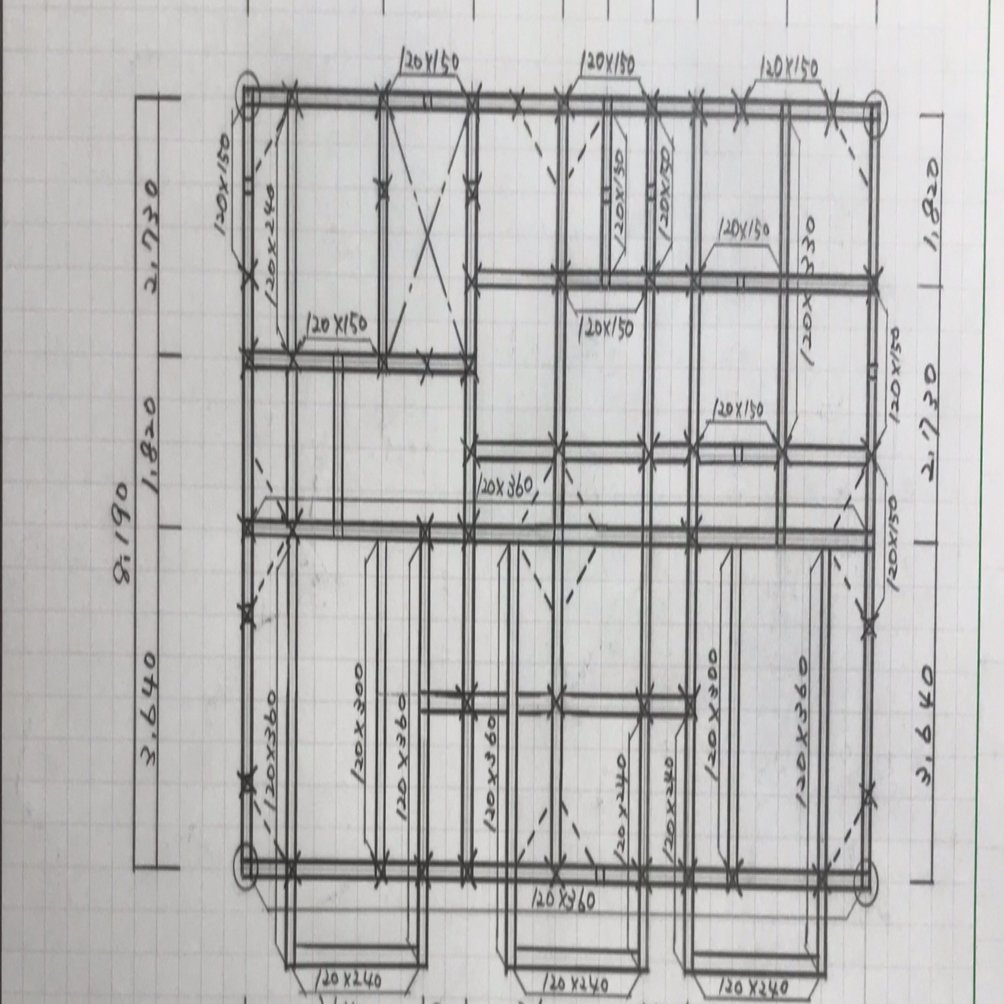 独学二級建築士【20製図編】木造の2階床伏図兼1階小屋伏図を理解しよう