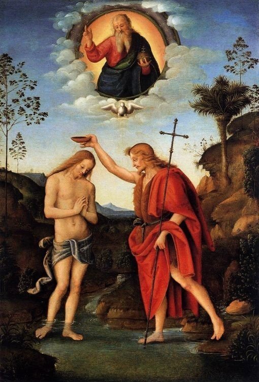 Baptism-of-Christ-Il-Bacchiacca バッキアッカ　イエスの洗礼　ヨハネ　john
