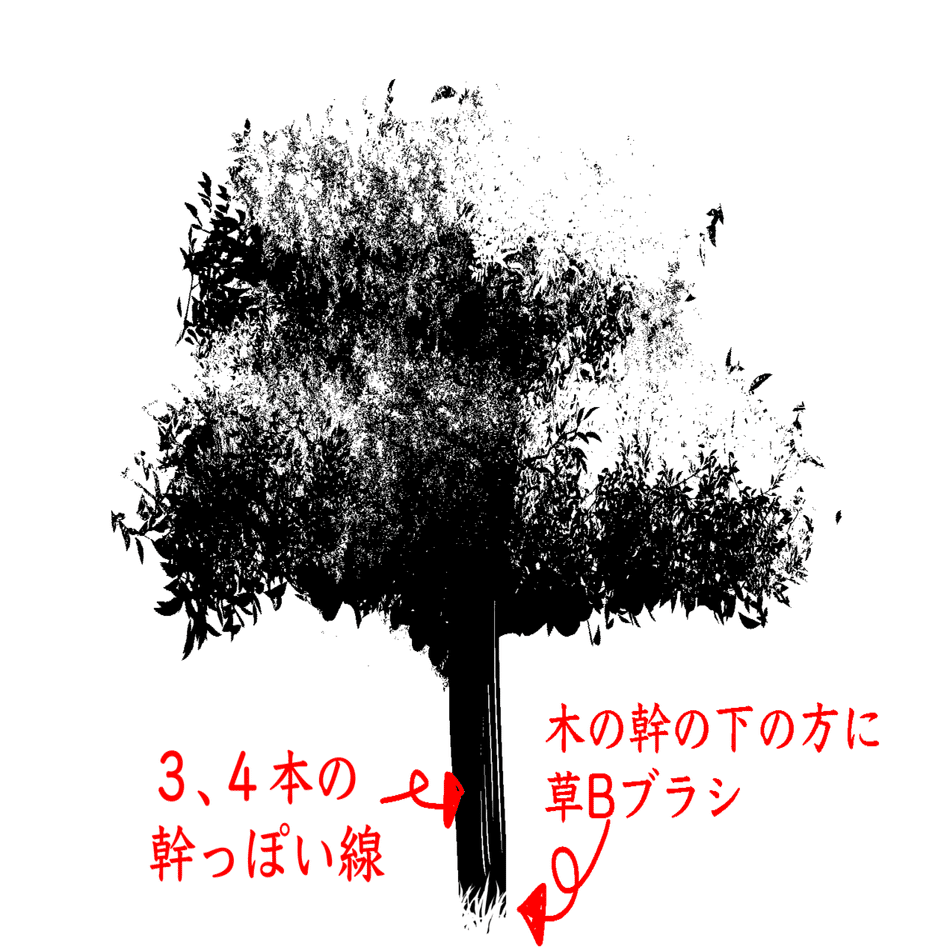 めちゃめちゃ簡単にクリスタで自然物 木 空 海 を描く方法 どでんちゃん Note