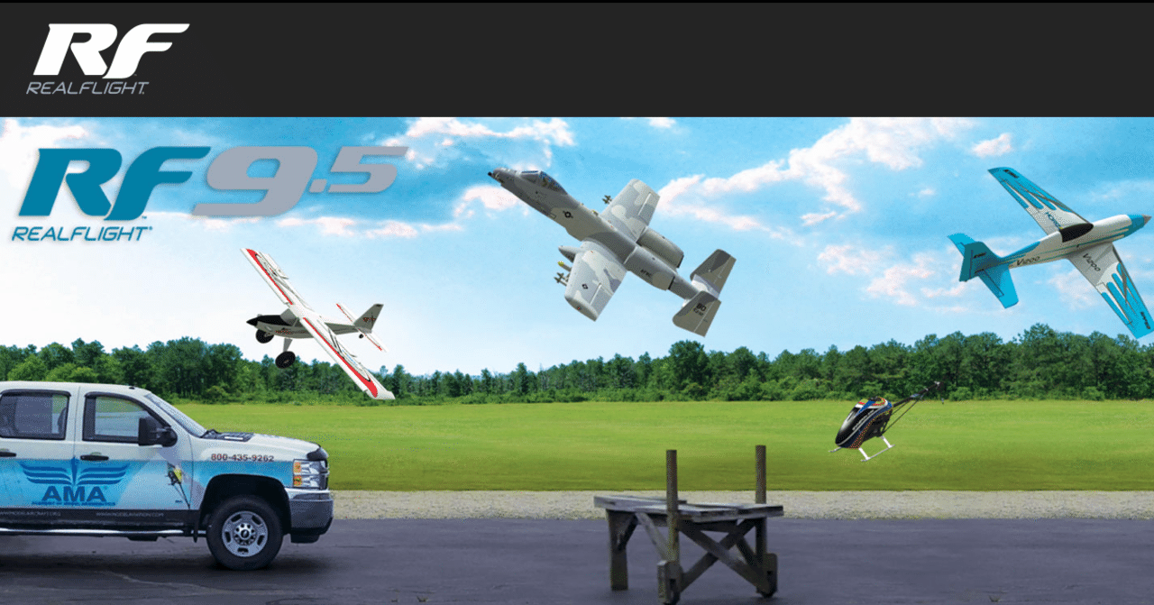 RealFlight 9.5S RC Flight Sim with InterLink Controller