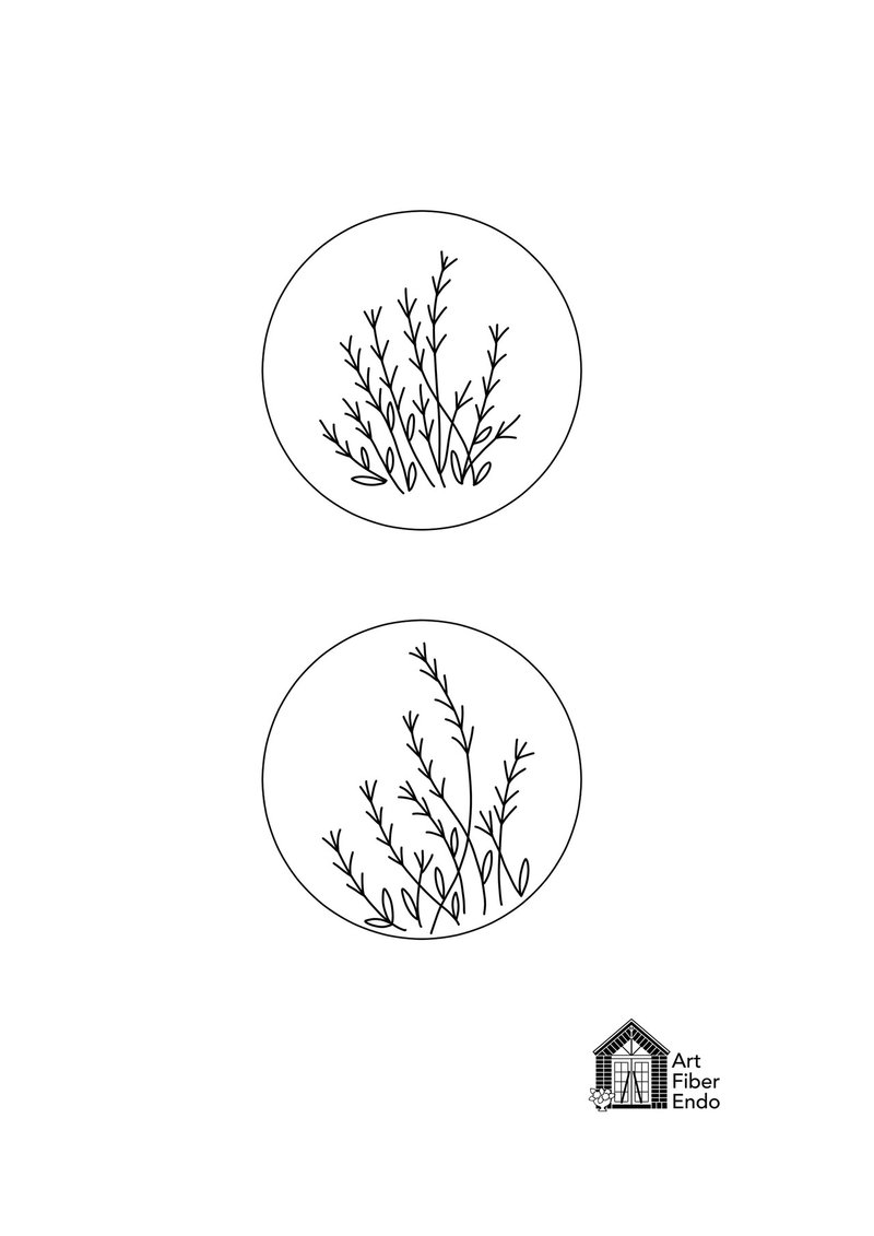 ラベンダーの花刺繍の作り方 Art Fiber Endo Note ラベンダーの花刺繍の作り方 Art Fiber Endo Note