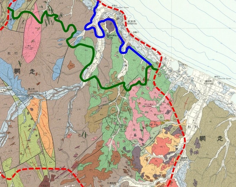 地形区分③_地質図③-③