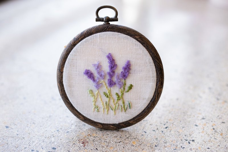 ラベンダーの花刺繍の作り方 Art Fiber Endo Note