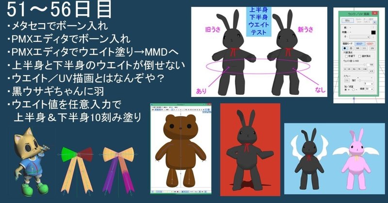 Mmdモデルを作る超初心者の作業記録メモ 12 ボーンとウエイト もにゃ Note Mmdモデルを作る超初心者の作業記録メモ 12 ボーンとウエイト もにゃ Note