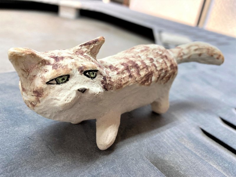 No 18 ぶさかわ猫の置物 完成編 Nao 陶芸主婦 Note No 18 ぶさかわ猫の置物 完成編 Nao 陶芸主婦 Note