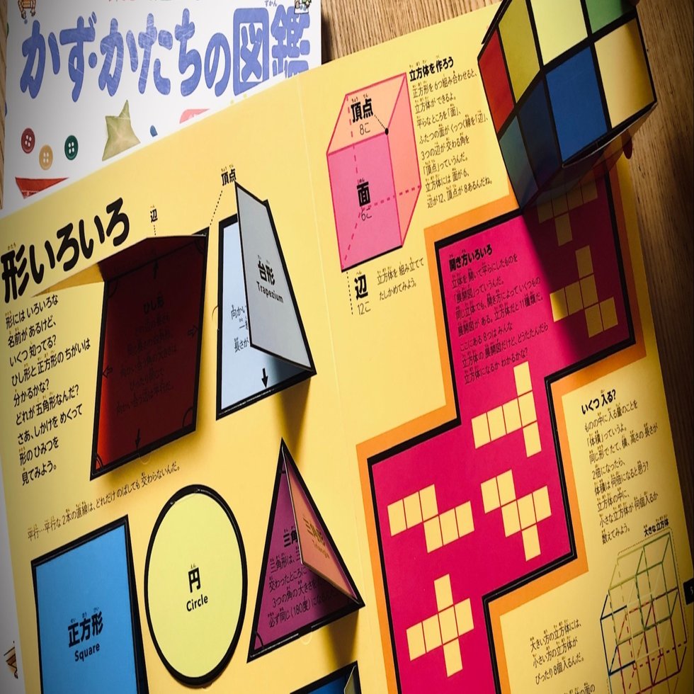 算数を楽しもう さわって学べる算数図鑑 かず かたちの図鑑 きいす Note