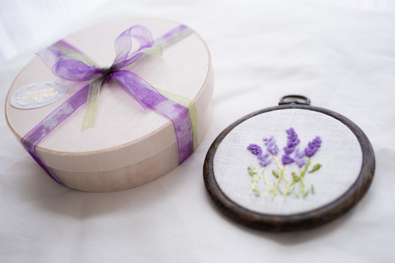 ラベンダーの花刺繍の作り方 Art Fiber Endo Note