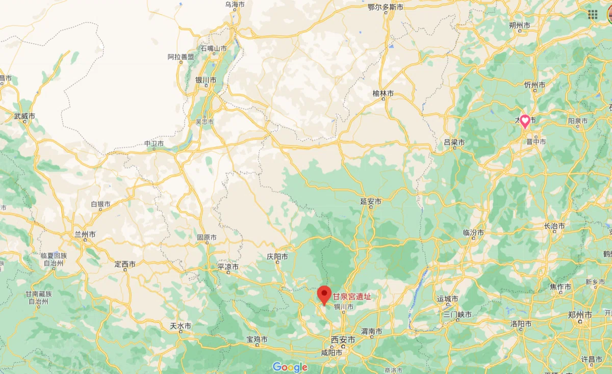 甘泉宮地図