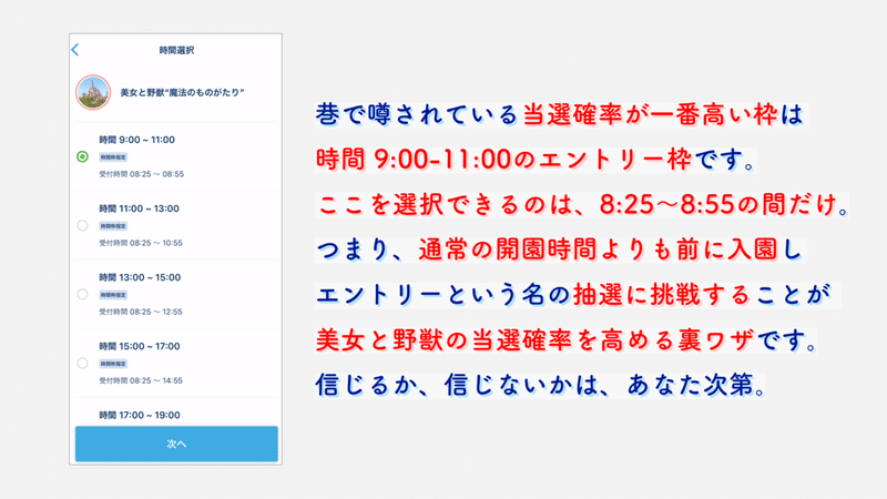 完全解説 美女と野獣 魔法のものがたり 当選確率100 の3つの裏ワザ ディズニー大好きパパ 米国株 つみたてnisa Note