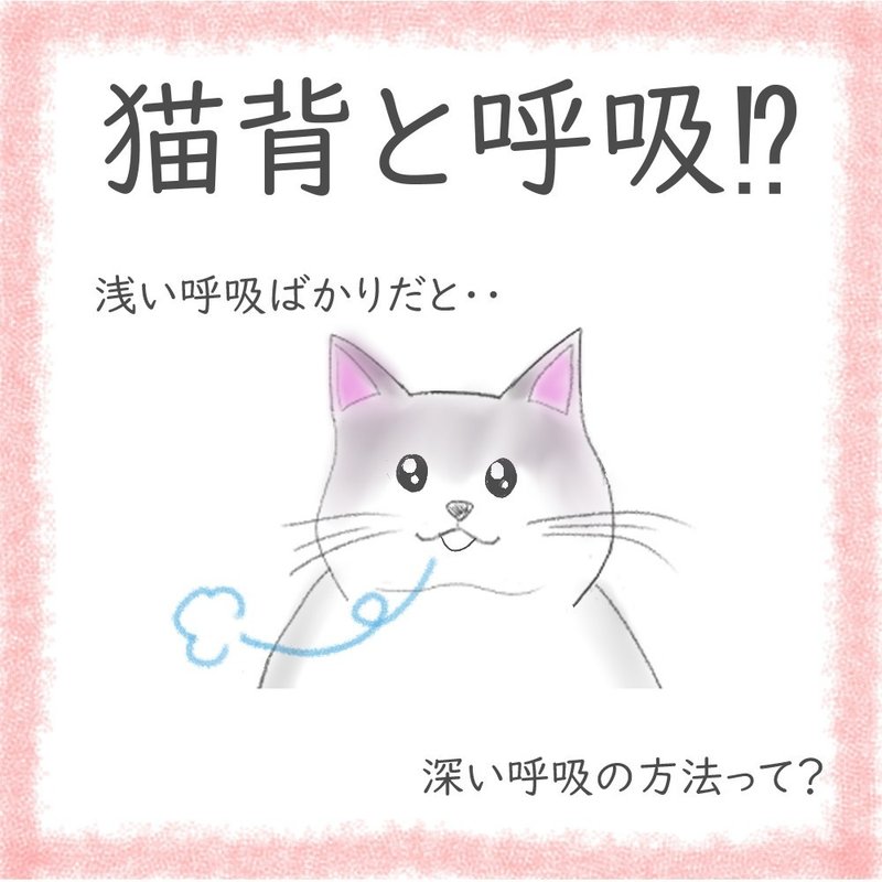 猫背と呼吸 いろどりあつめ Note