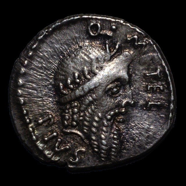 古代ローマ共和国アフリカ属州ウティカ 前47〜前46年 デナリウス銀貨 ...