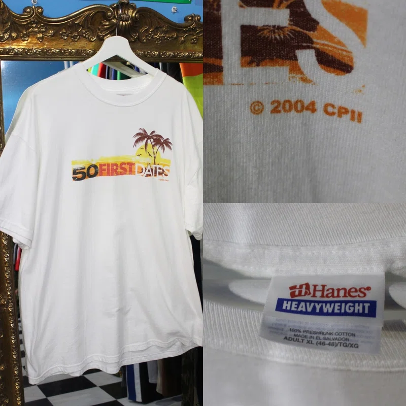 商品紹介 04年 古着 50 First Dates Official T Shirt Awesome Boy Vintage Note