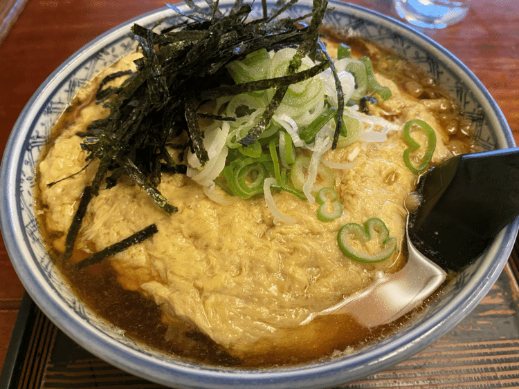 北海道伊達のそば順のたこ天とじ蕎麦