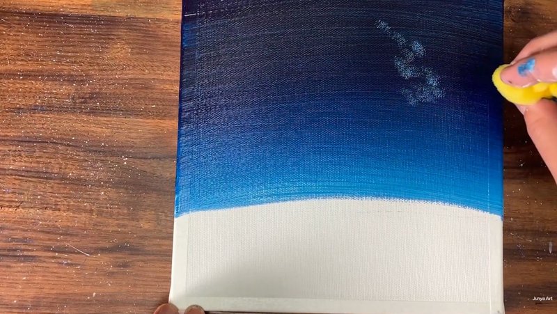 アクリル絵の具で 冬の星空 を描く方法 初心者が簡単に絵を描く方法 Junya Art Note アクリル絵の具で 冬の星空 を描く方法 初心者が簡単に絵を描く方法 Junya Art Note