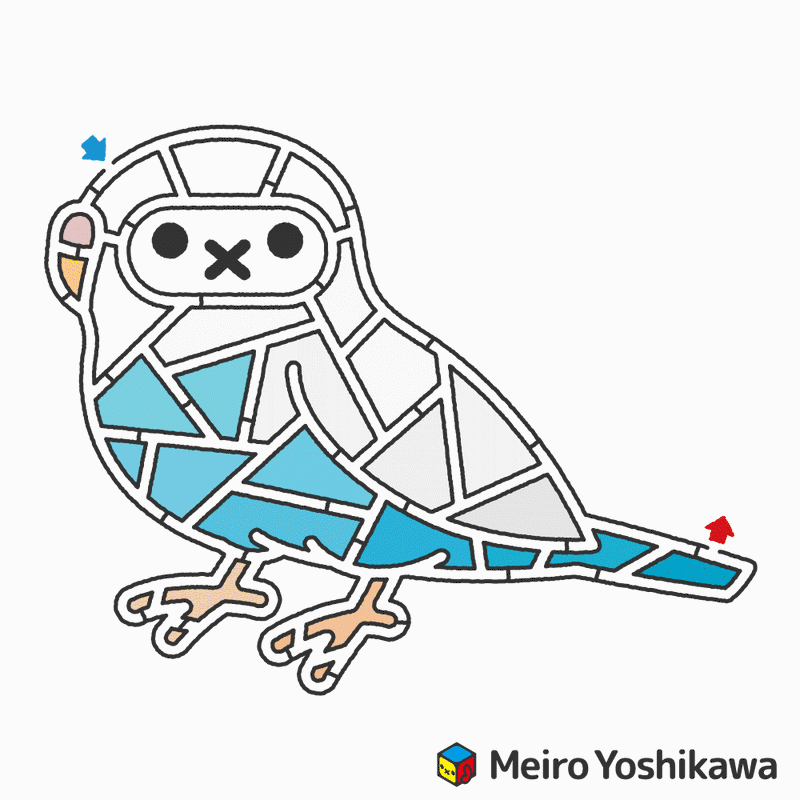 インコのぬりめいろ 吉川めいろ Meiro Yoshikawa Note