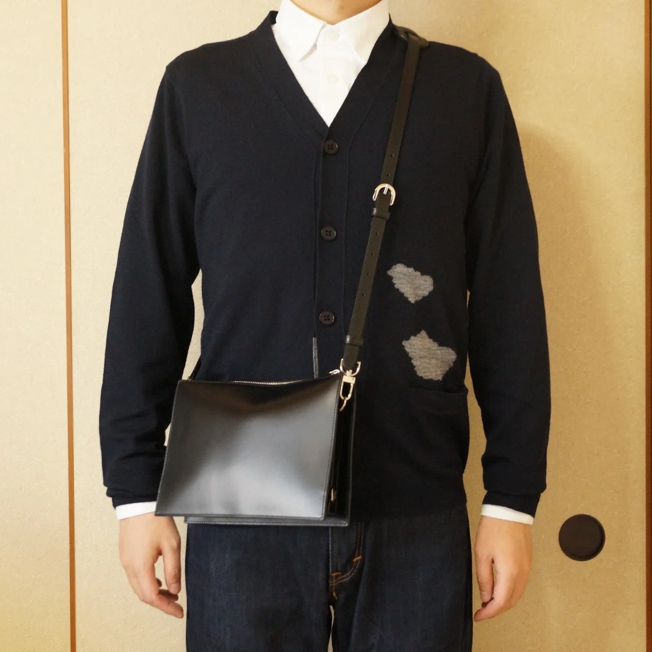 購入品紹介「UNIQLO+JメリノブレンドVネックカーディガン（長袖・雲 