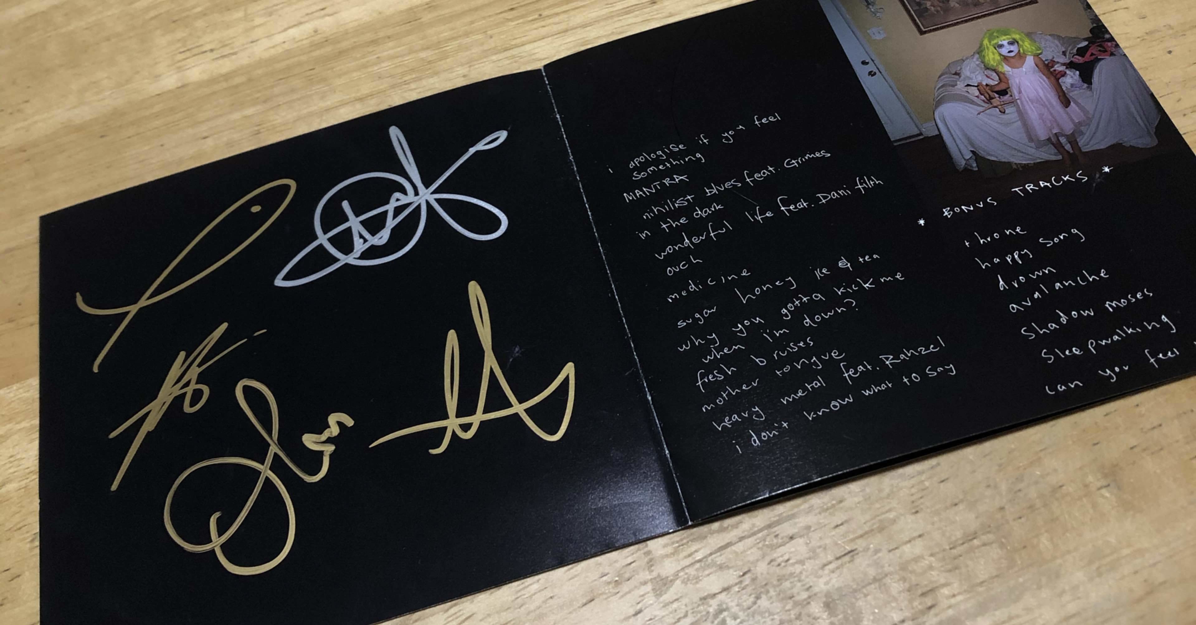 7*0様 レア　bring me the horizon直筆サインチラシ　bmt 7*0様 レア bring me the horizon直筆サインチラシ bmt 7*0