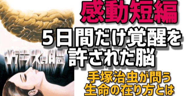 ガラスの脳】5日間だけ覚醒することを許された脳！限りある命をどう