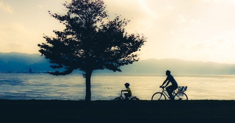 自転車とおじさん
