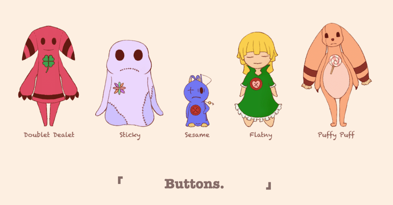The 3D Art of Buttons: Sesame Part.1