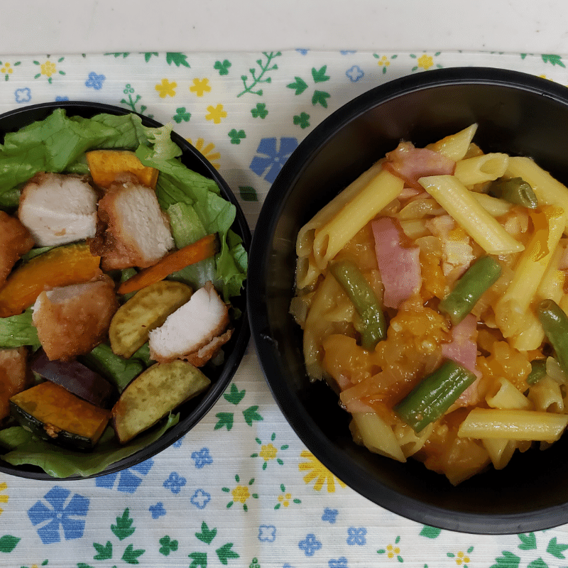 おはようございます 下の子お弁当です 今日は パスタとサラダ弁当です パスタはトマトソース 黄色いトマト缶を使いました それでは よい一日をお過ごしください Luna Note おはようございます 下の子お弁当です 今日は パスタとサラダ弁当です パスタはトマトソース 黄色いトマト缶を使いました それでは よい一日をお過ごしください Luna Note