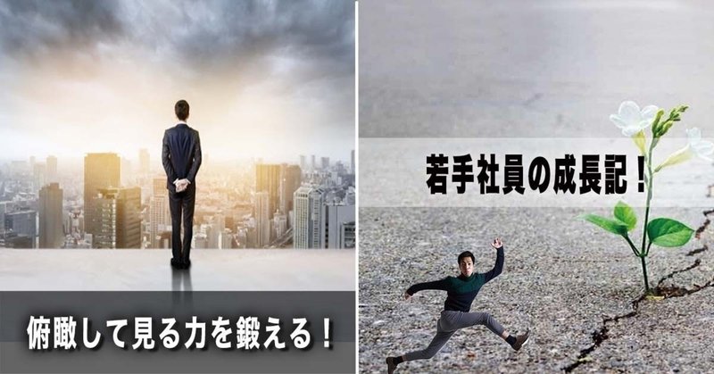 若手社員の成長記 第22回 俯瞰して見る力を鍛える ビジネス能力に直結する 俯瞰力 とは 渡邉 優也 株 コンカン 代 パワハラ被害者の成長記 Note 若手社員の成長記 第22回 俯瞰して見る力を鍛える ビジネス能力に直結する 俯瞰力 とは 渡邉 優也 株 コンカン 代 パワハラ被害者の成長記 Note