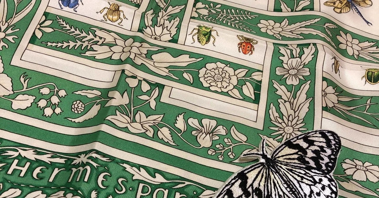 HERMÈS カレ85 動物モチーフ （エルメス・カレ（虫）を買う｜yuukee）