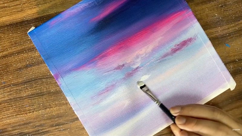 アクリル絵の具で 綺麗な夕焼け を描く方法 初心者が簡単に絵を描く方法 Junya Art Note アクリル絵の具で 綺麗な夕焼け を描く方法 初心者が簡単に絵を描く方法 Junya Art Note