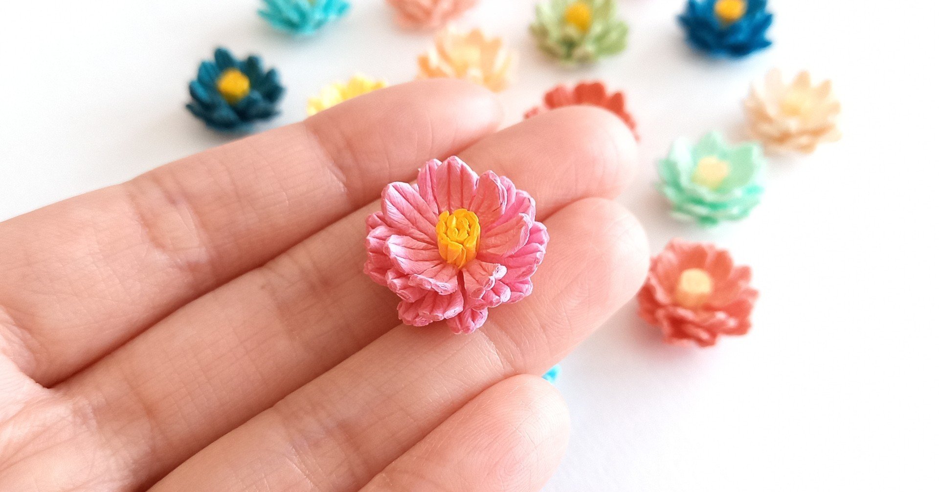 お花のハンドメイド2点 お花のレシピ・A・2サイズ｜あにゃにゃのクラフトバンド屋さん