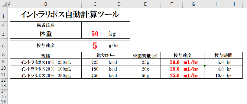 イントラリポスの自動計算ツール 病院薬剤師 くすり ふくろう いるか Note イントラリポスの自動計算ツール 病院薬剤師 くすり ふくろう いるか Note