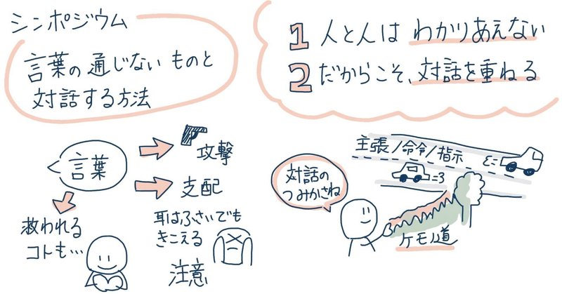 分かり合えないことを前提に 対話のケモノ道を踏みしめていく 晴歌 Note