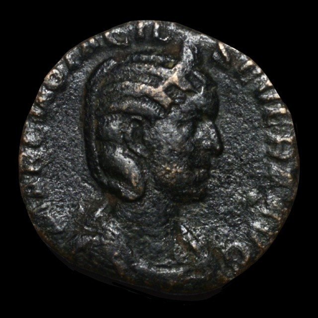 帝政ローマ；トラヤヌス帝、歴史的AEセステルティウス銅貨、Rare 古代ローマ AD98-117年 トラヤヌス セステルティウス 大型銅貨
