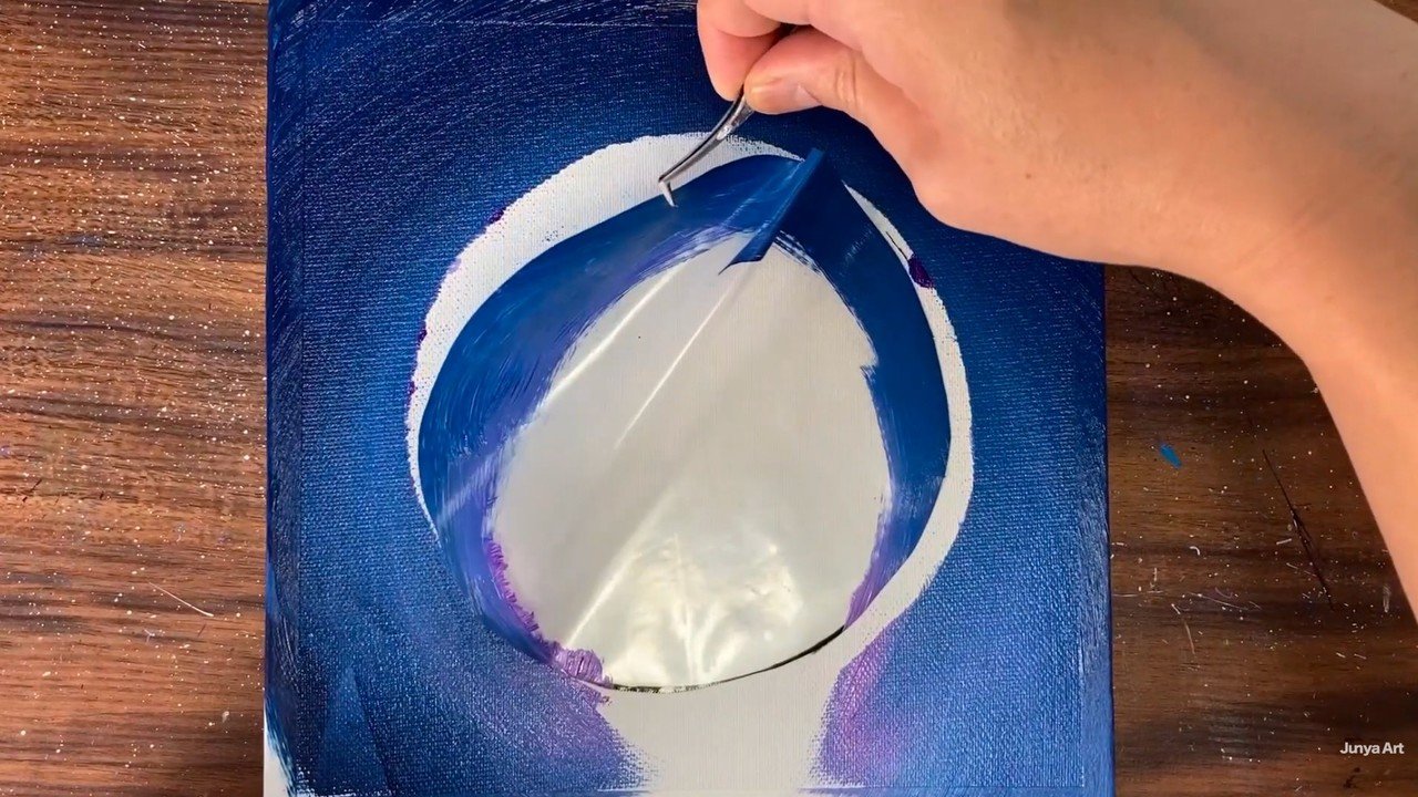 アクリル絵の具で 満月の夜 を描く方法 初心者が簡単に絵を描く方法 Junya Art Note アクリル絵の具で 満月の夜 を描く方法 初心者が簡単に絵を描く方法 Junya Art Note